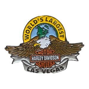 Harley Davidson Motorcycles Las Vegas Eagle Pin Licensed Vintage 1.25 X 1 Inch